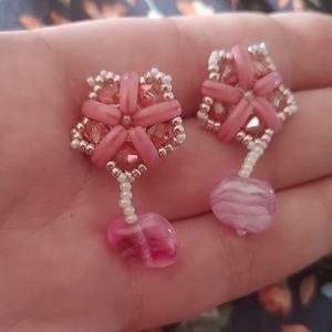 Pretty in pink earrings